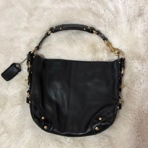 Coach black handbag purse